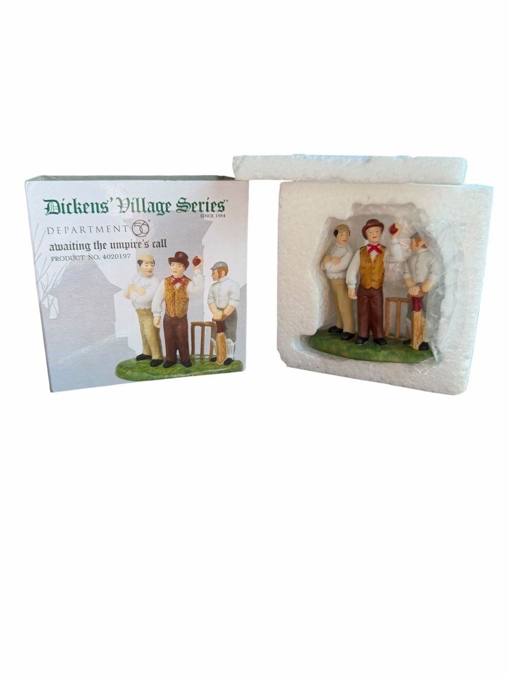 2011  Dept. 56 Dickens' Village Series “Awaiting the‎ Umpire's Call"